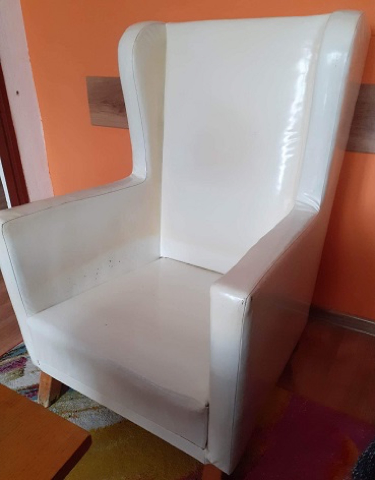 Přečalounění doktorského ušáku pro zákazníka - před renovací