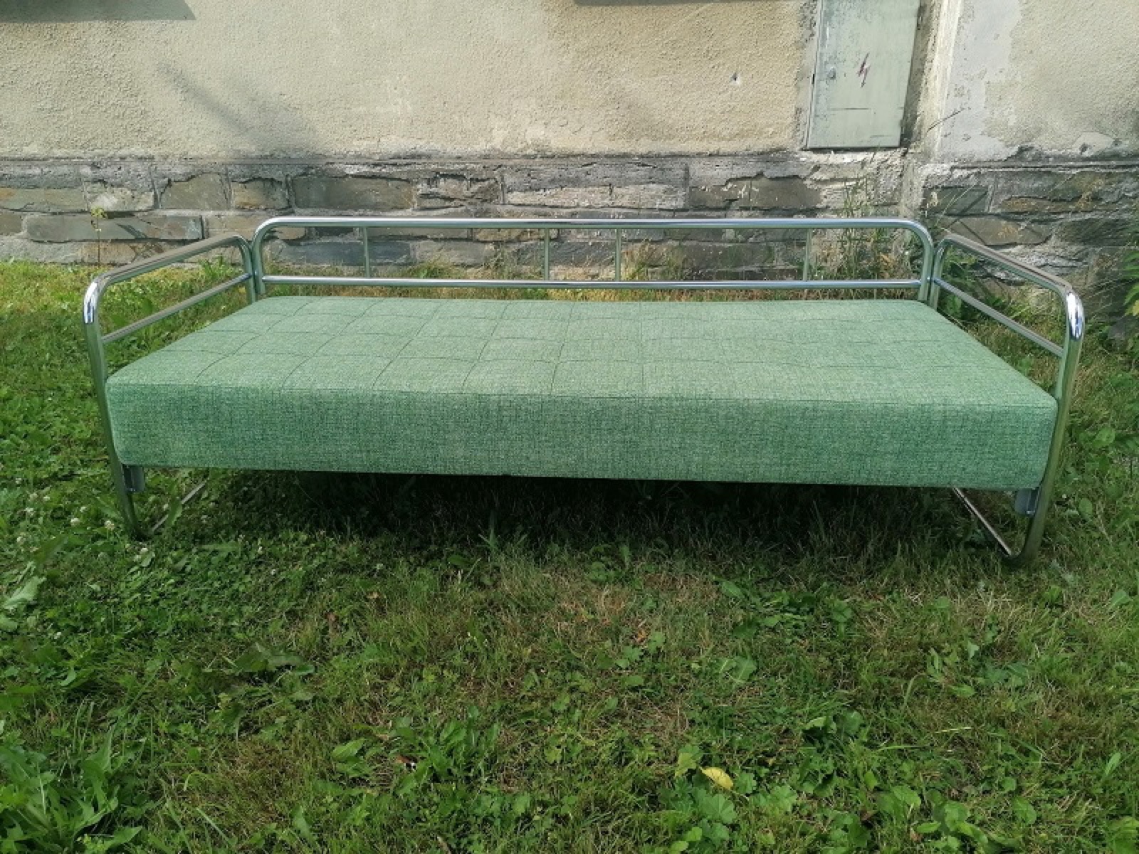 Pružinová matrace na Brusel pohovce – přečalounění - po renovaci